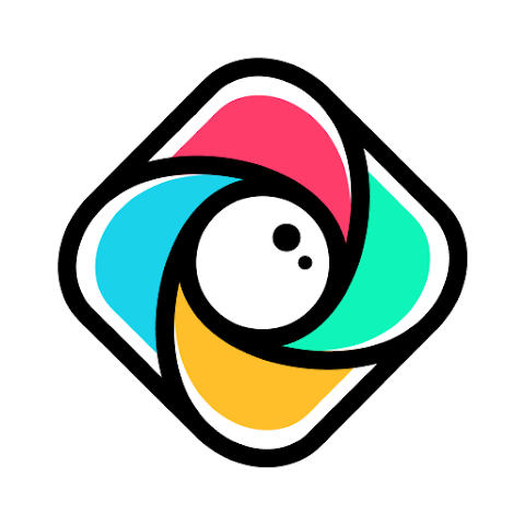 Official logo of the Scoopz app featuring a colorful, minimalist camera lens design.